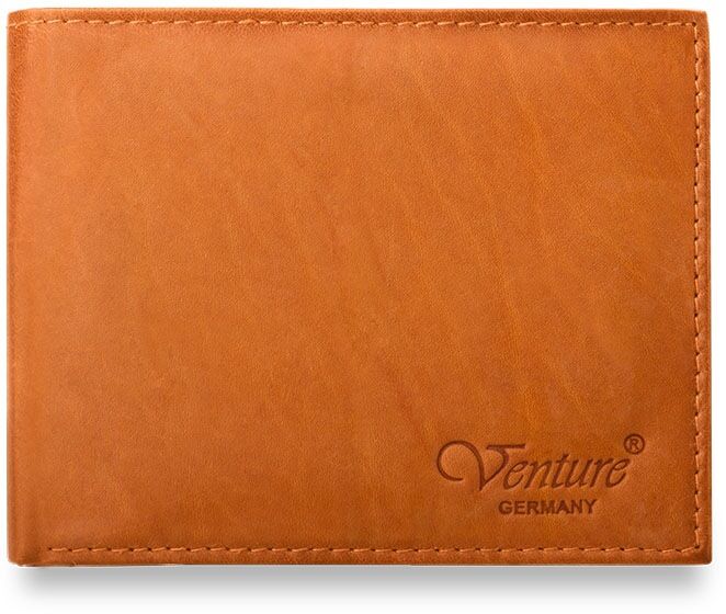 Pánská kožená peněženka na šířku Venture - béžová