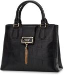 Monnari dvoukomorová dámská kabelka tvrdý velký kufřík s imitací kůže - černá - 2