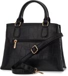 Monnari dvoukomorová dámská kabelka tvrdý velký kufřík s imitací kůže - černá - 3