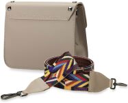 Italská listonoška s barevnými cvočky pásek aztécký vzor vera pelle šedý - 3