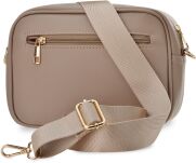 VICTORIA&CO dámská prošívaná crossbody kabelka s listy - béžová - 3