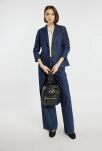 Nobo malý dámský elegantní kožený městský výletní batoh do práce - černý - 6