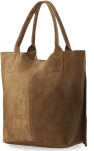 DÁMSKÁ SEMIŠOVÁ KABELKA Z PŘÍRODNÍ KŮŽE S TŘÁSNĚMI BOHO HNĚDÁ - 15