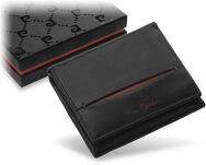Funkční pánská peněženka pierre cardin přírodní kůže černá - červená - 6