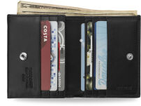 Funkční pánská peněženka pierre cardin přírodní kůže černá - červená - 3