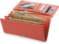 Módní teen dámská peněženka pro mladé vzor le moustache tmavě růžová - 3