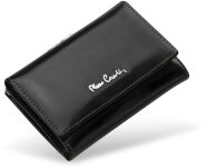 Dámská kožená peněženka pierre cardin stylová peněženka na zapínání černá - 3