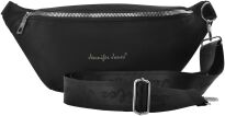 Dámská ledvinka sportovní městská bederní crossbody - černá - 4