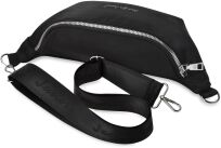 Dámská ledvinka sportovní městská bederní crossbody - černá - 2