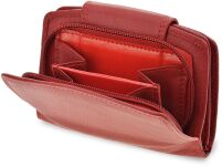 Příruční dámská kožená peněženka portmonka s ochranou rfid karet- červená - 3