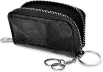 Elegantní kožené pouzdro na klíče organizér - černý - 2