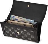 Monnari dámská peněženka s logem psaničko s tištěným logem - černá - 4