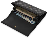 Monnari dámská peněženka s logem psaničko s tištěným logem - černá - 5