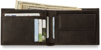 Pánská horzontální peněženka z přírodní kůže pierre cardin hnědá - 5