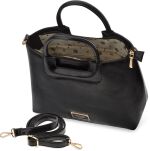 Monnari dámská taška na každý den aktovka kufřík tuhý kabelka - černá - 3