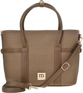 Monnari dámská kabelka přes rameno stylová aktovka kufřík shopper - béžová