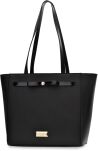 Monnari dámská kabelka s mašlí, velká shopper taška ve tvaru lodi - černá - 2