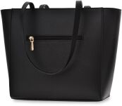 Monnari dámská kabelka s mašlí, velká shopper taška ve tvaru lodi - černá - 3