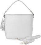 Velká shopper dámská kabelka se střapcemi se dvěma řemínky - 10