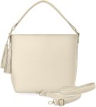 Velká shopper dámská kabelka se střapcemi se dvěma řemínky - 6