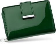 JENNIFER JONES dámská kožená peněženka lakovaná - zelená - 2
