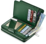 JENNIFER JONES dámská kožená peněženka lakovaná - zelená - 4