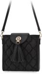 Kabelka Monnari s třásněmi elegantní prošívaná dámská crossbody - černá - 2