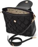 Kabelka Monnari s třásněmi elegantní prošívaná dámská crossbody - černá - 4