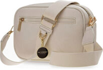 Dámská kabelka Peterson se dvěma crossbody popruhy přes rameno - béžová - 4