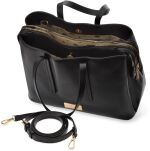Monnari dámská taška z kolekce Premium velký kufříkový shopper pevná kabelka - černá - 2