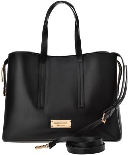 Monnari dámská taška z kolekce Premium velký kufříkový shopper pevná kabelka - černá