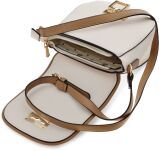 Monnari kabelka listonoška podkova malá taška s klopou a popruhem - béžová - 3