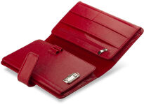 Dámské etui organizér přírodní kůže výběr barev černá - 4