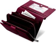 Elegantní lakovaná dámská peněženka - vínová - 4