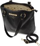 Klasická dámská kabelka monnari shopper bag se symetrickým prošíváním - černá - 4