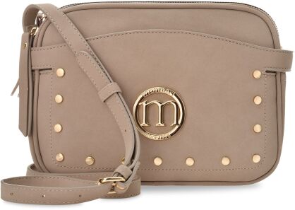 Monnari elegantní dámská malá kabelka přes rameno s cvočky dvoukomorová - béžová