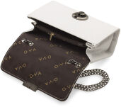 Dámský kufřík listonoška s řetízkem černá - 3