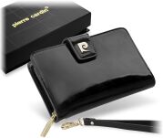 Kožená dámská peněženka pierre cardin lakované psaníčko černá - 5