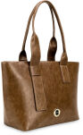 Monnari velká taška do kanceláře aktovka loďka pevná shopper klasická A4 - hnědá - 5