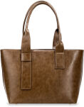 Monnari velká taška do kanceláře aktovka loďka pevná shopper klasická A4 - hnědá - 3