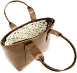 Monnari velká taška do kanceláře aktovka loďka pevná shopper klasická A4 - hnědá - 2