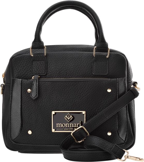 Monnari kufřík do ruky a na rameno klasická kabelka - černá