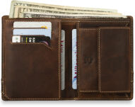 Klasická velmi prostorná kožená pánská peněženka - 3