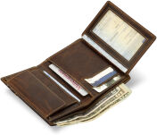 Klasická velmi prostorná kožená pánská peněženka - 6