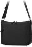 Dámská kabelka crossbody velká lehká taška přes rameno s nastavitelným popruhem - černá - 4