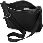 Dámská kabelka crossbody velká lehká taška přes rameno s nastavitelným popruhem - černá - 3