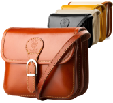 Elegantní módní italská listonoška - 100% kůže - 2