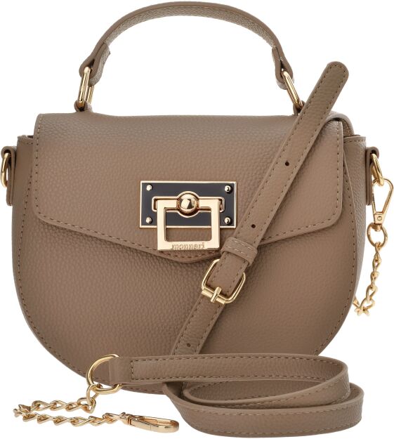 Elegantní kabelka Monnari na rameno klasická listonoška kufřík - béžová