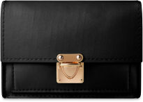 Klasická dámská mátová kabelka malá jednoduchá listonoška s klopou a kapsičkou - 3