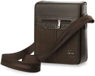 Objemná kožená pánská taška přes rameno listonoška a5 hnědá - 2
